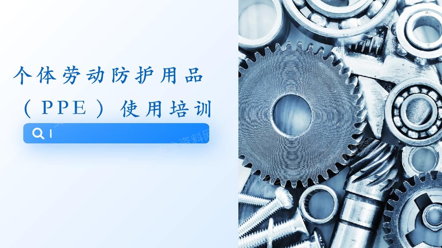 个人劳动防护用品佩戴使用培训