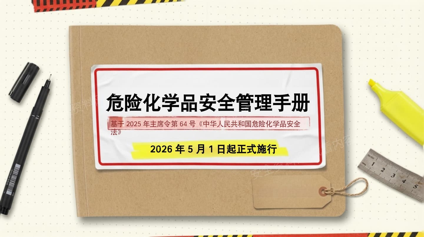 中华人民共和国危险化学品安全法解读丨简洁版