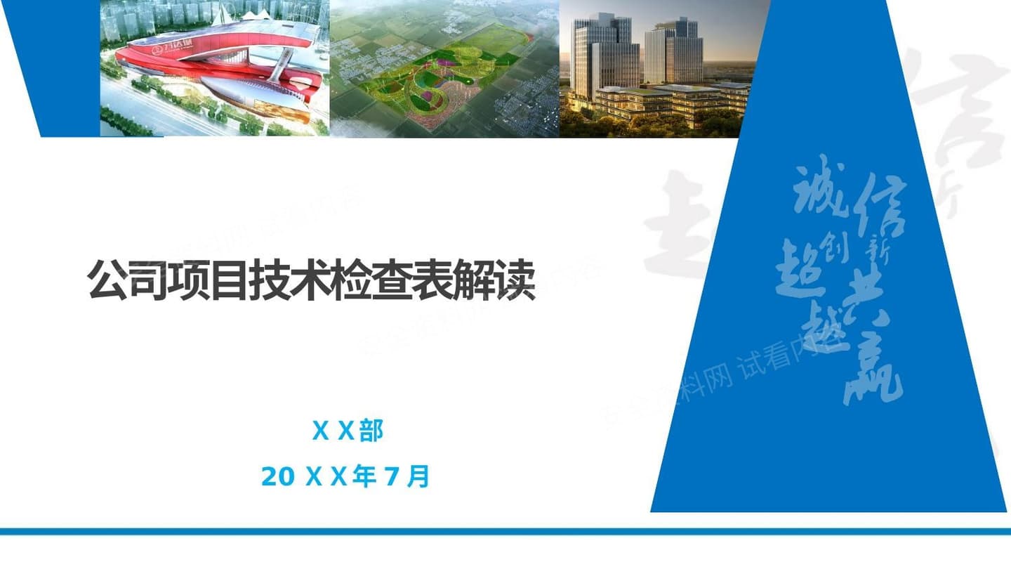 公司项目检查表解读