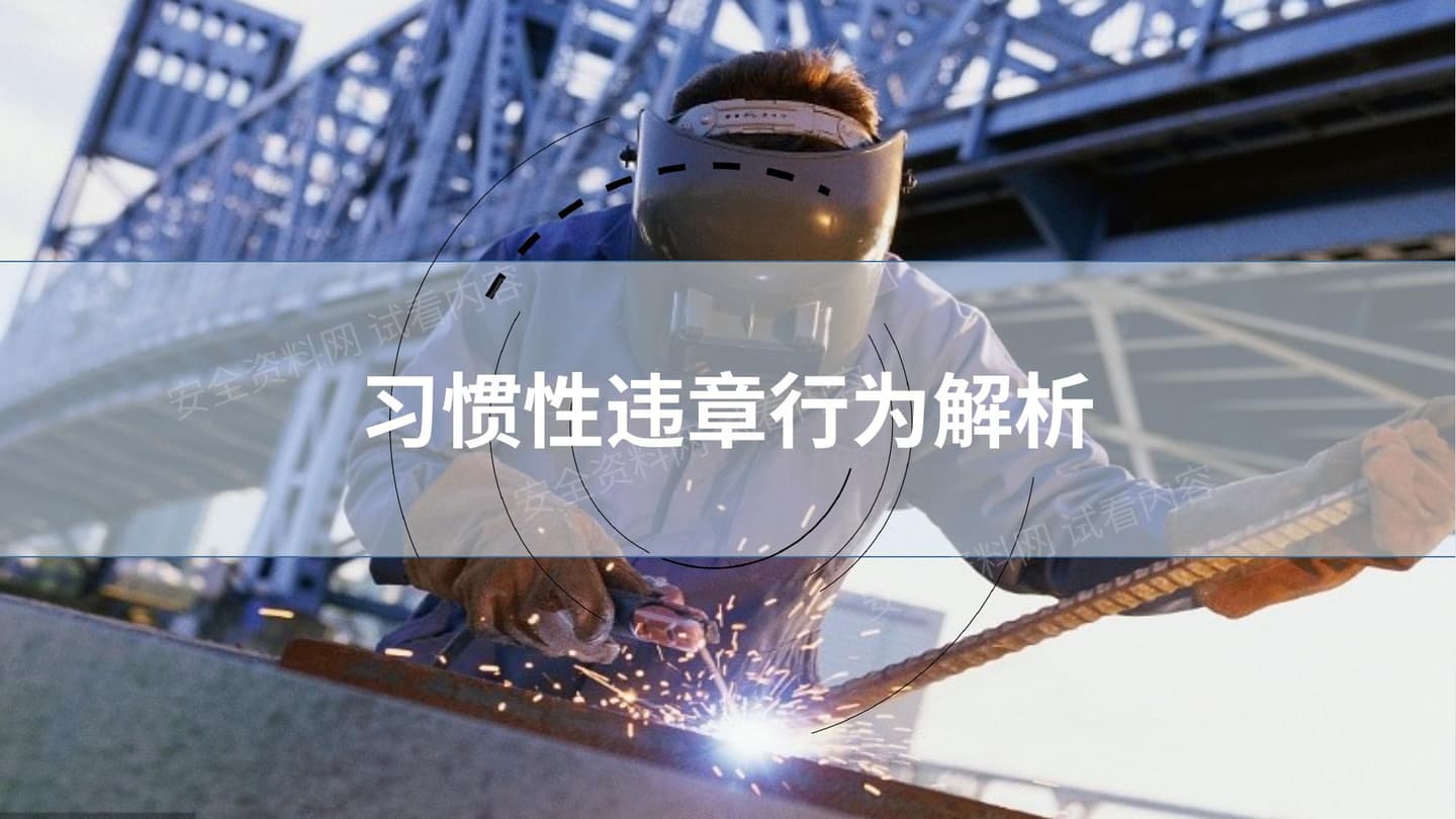 员工常见习惯性违章解析图