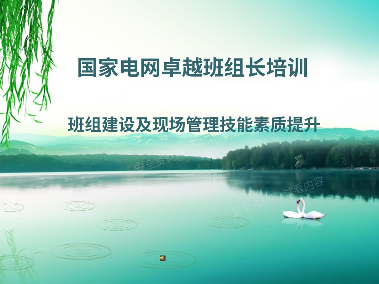 国家电网优秀班组长培训班组建设及现场管理素质提升课件