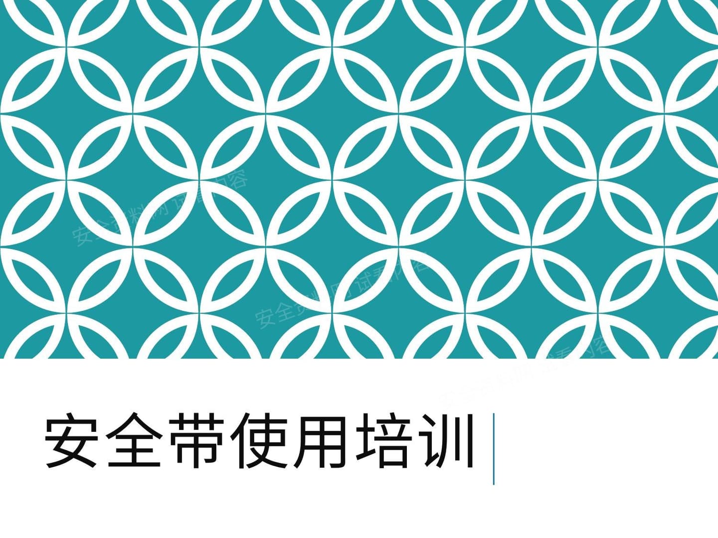 安全带使用方法培训