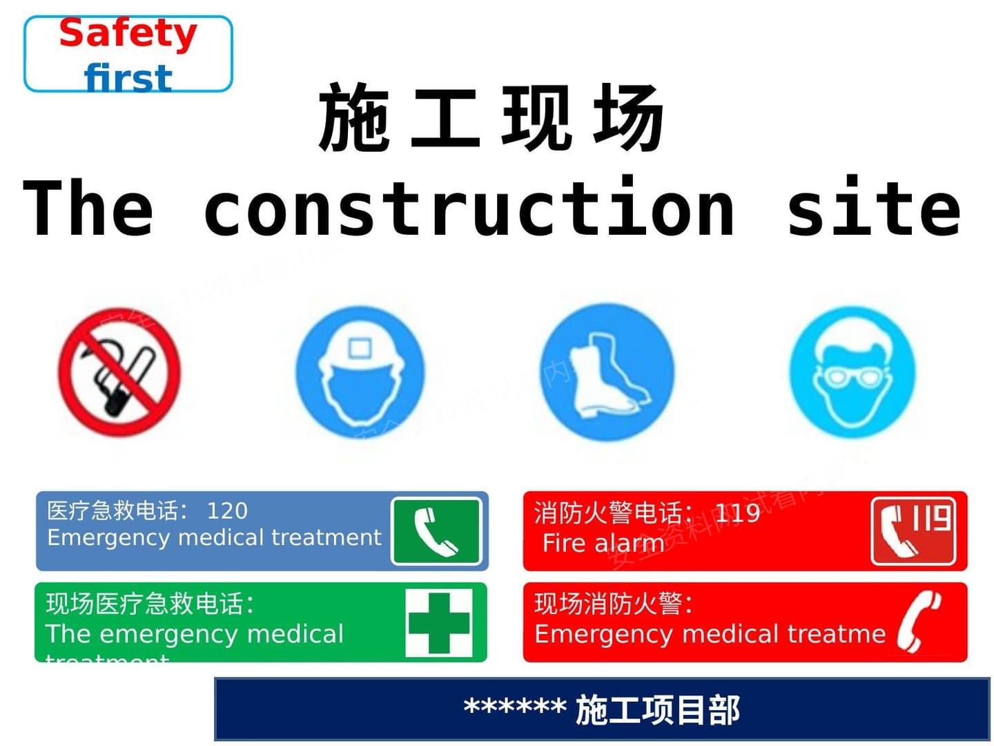 施工现场各种安全环保标识牌