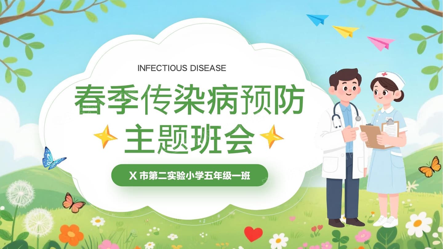 春季传染病预防知识主题班会