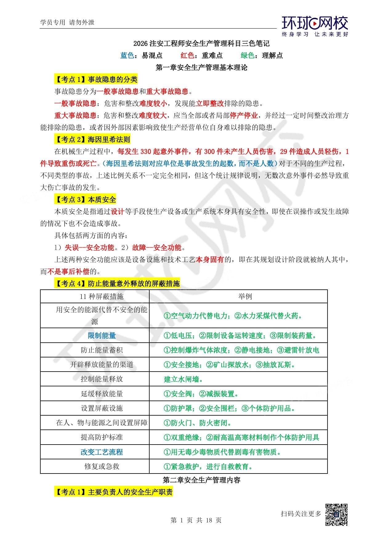 注安管理 · 注安管理-三色笔记