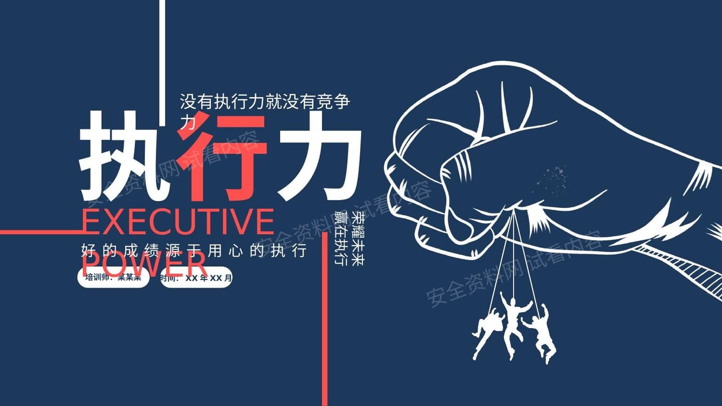 职场团队执行力培训