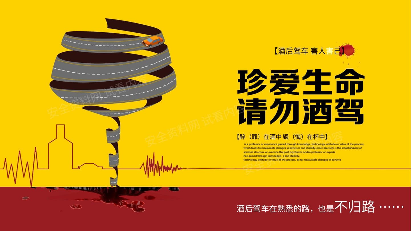 酒后驾驶安全教育
