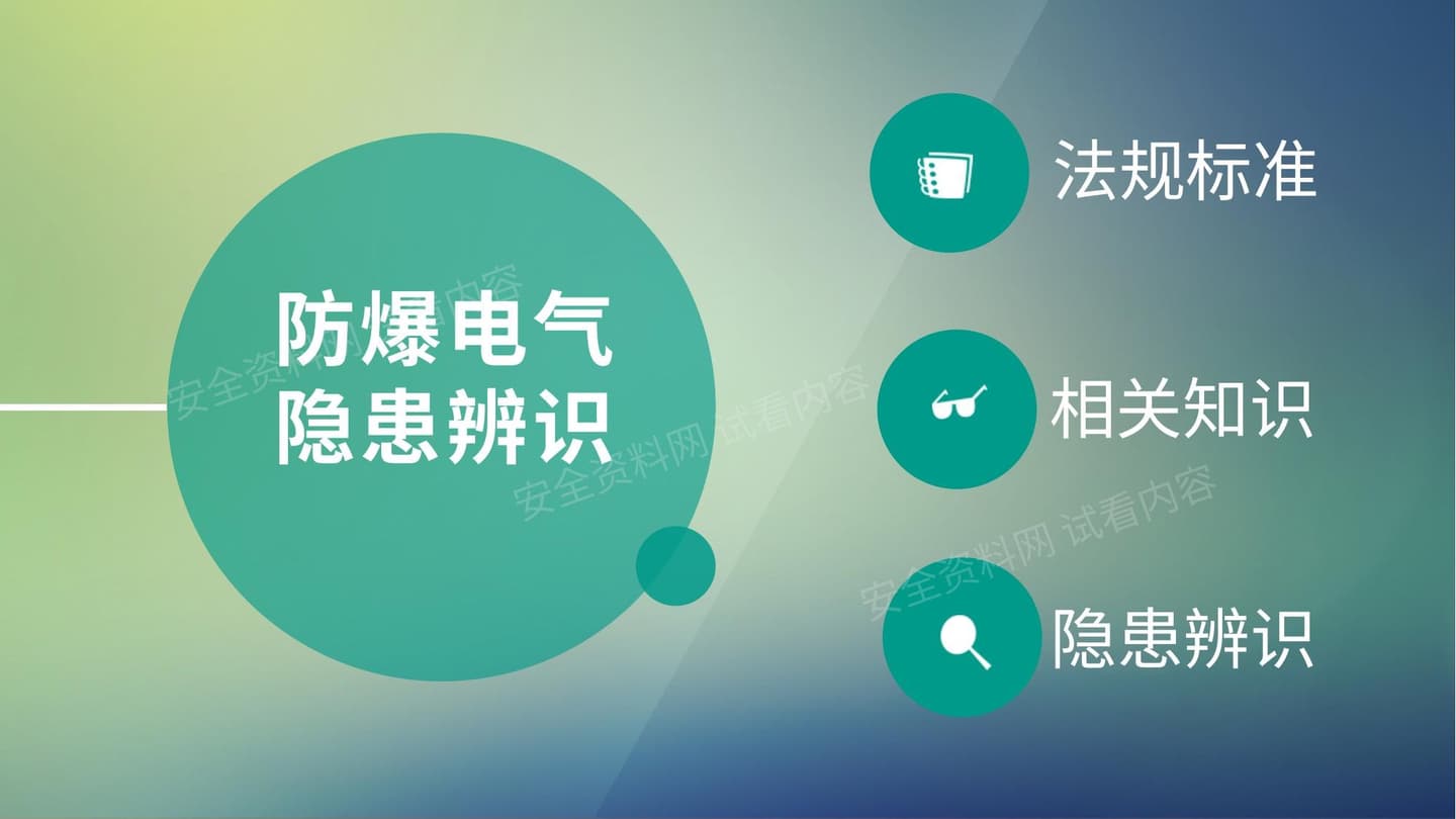 隐患排查 防爆电气隐患辨识图集