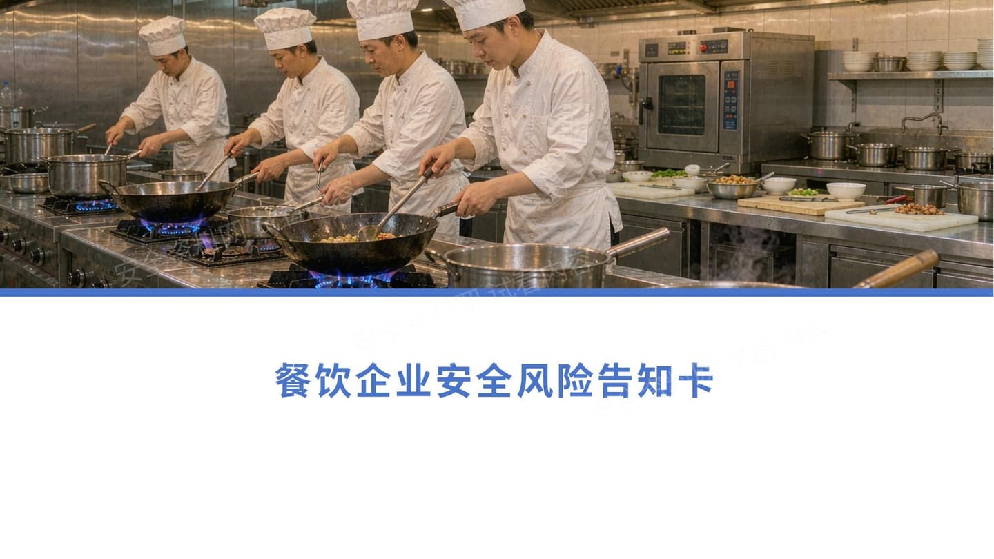 餐饮企业安全风险告知卡
