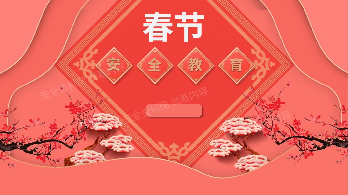 2021春节前安全教育 版本3