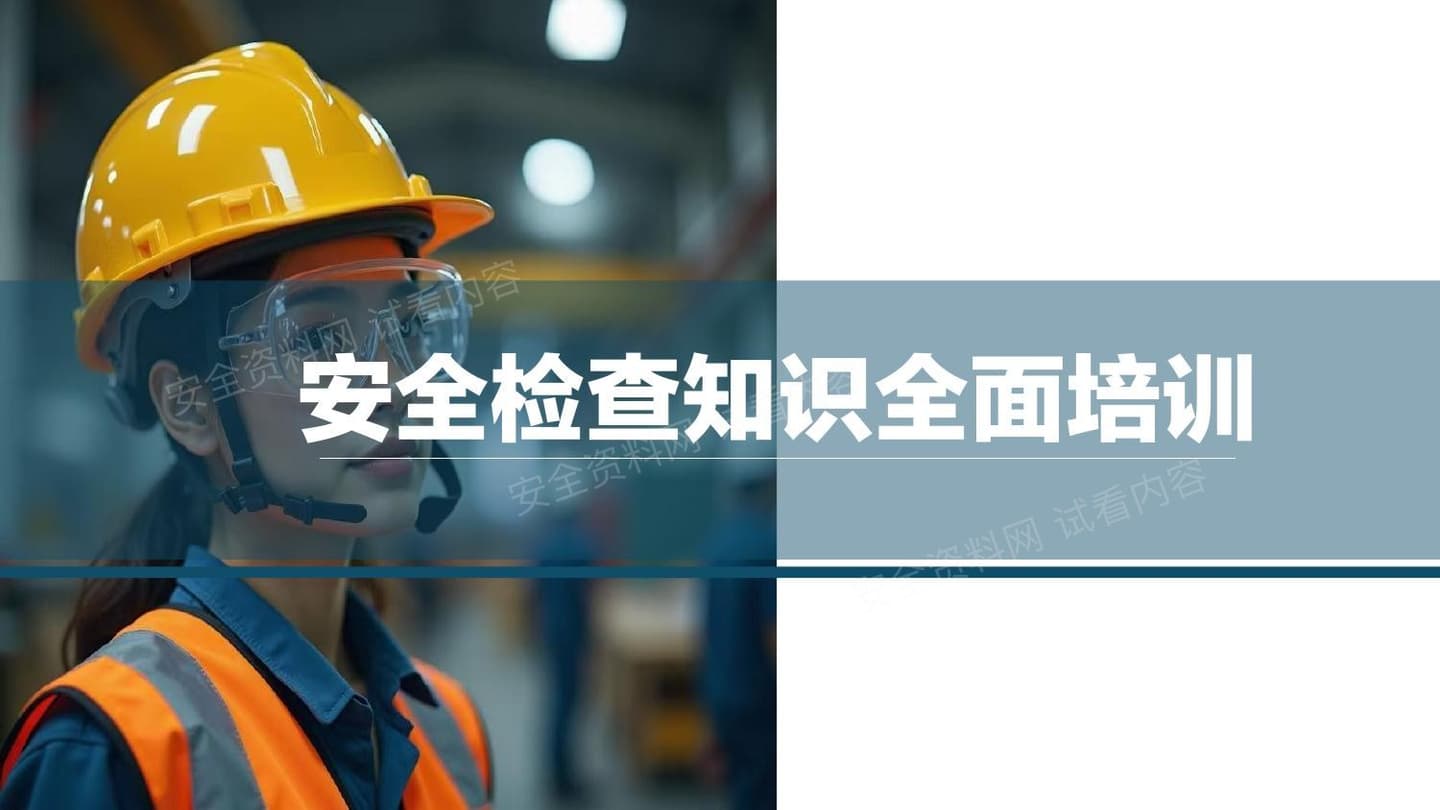 2026年如何做好安全检查知识全面培训