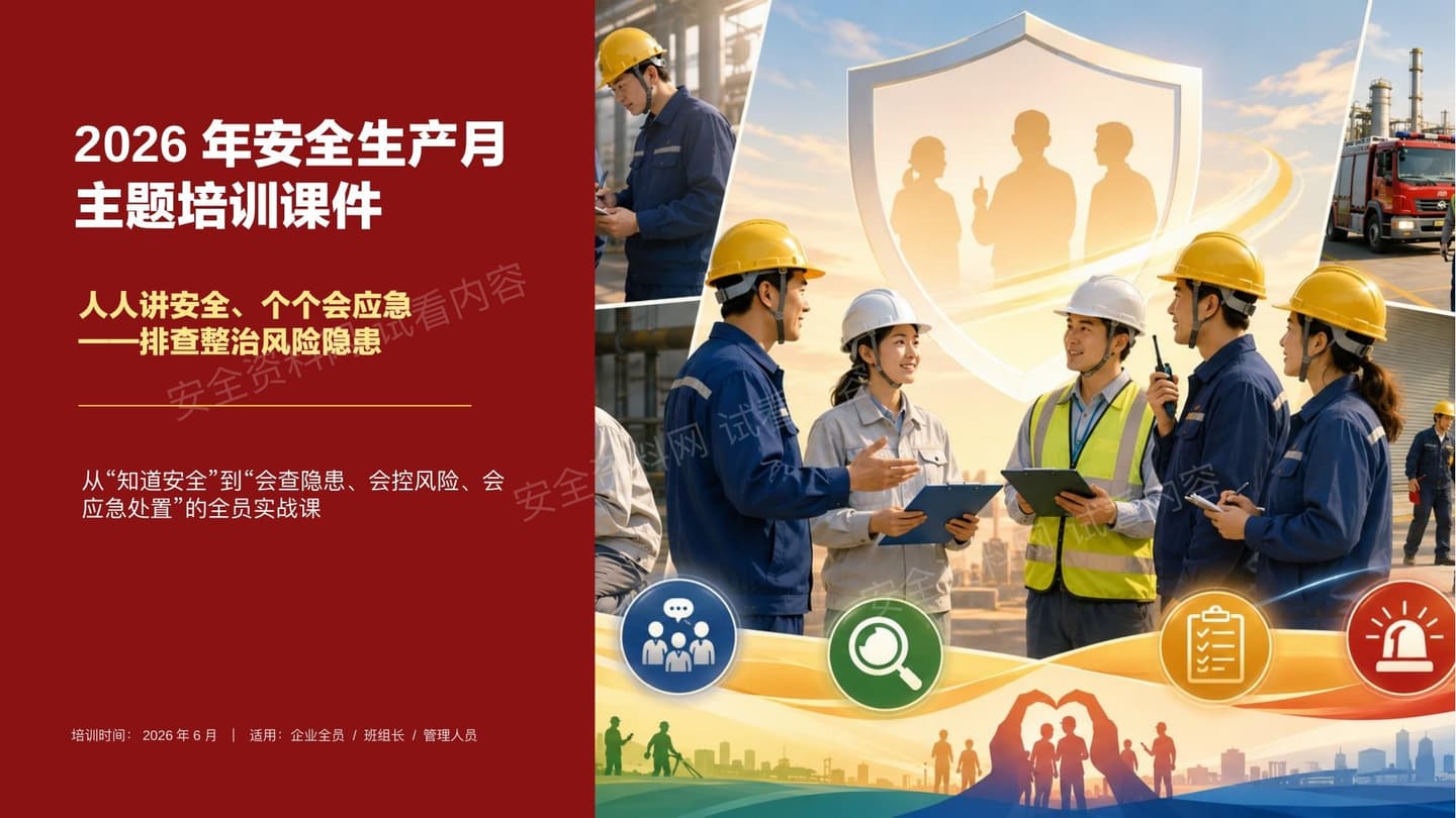 2026年安全生产月-人人讲安全个个会应急排查整治风险隐患