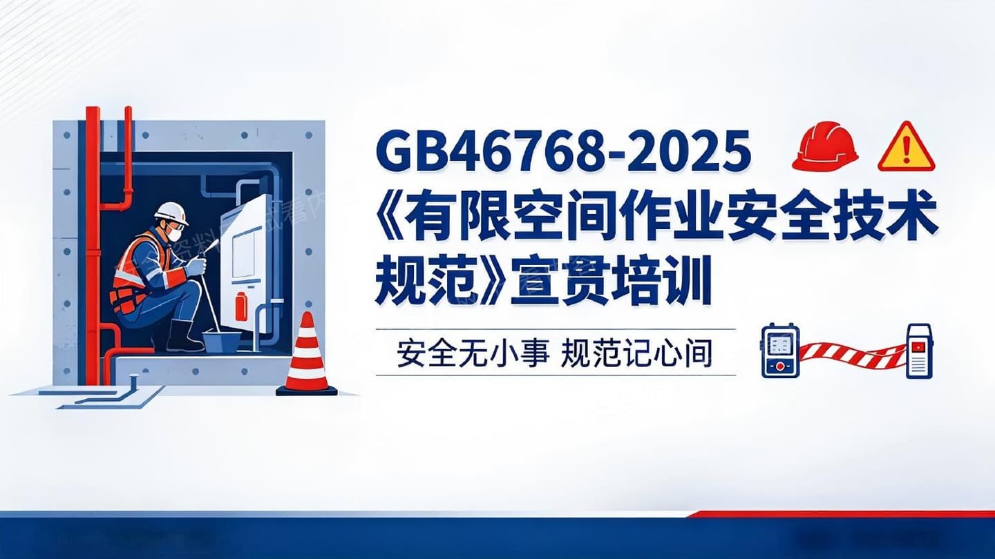 GB46768-2025有限空间作业安全技术规范宣贯培训