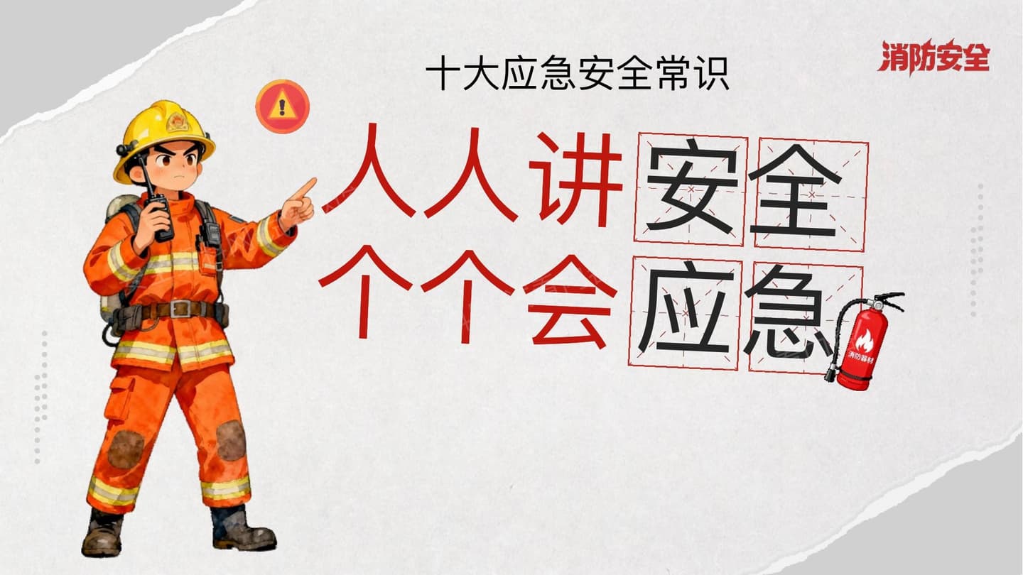 十大应急安全常识多场景应急处置培训