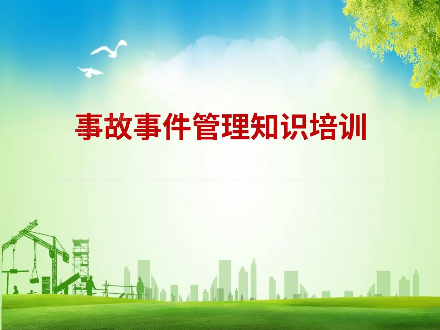 事故事件管理培训 第 1 页预览