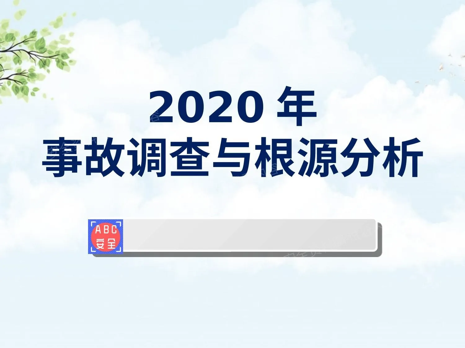 事故调查与根源分析技术 第 1 页预览