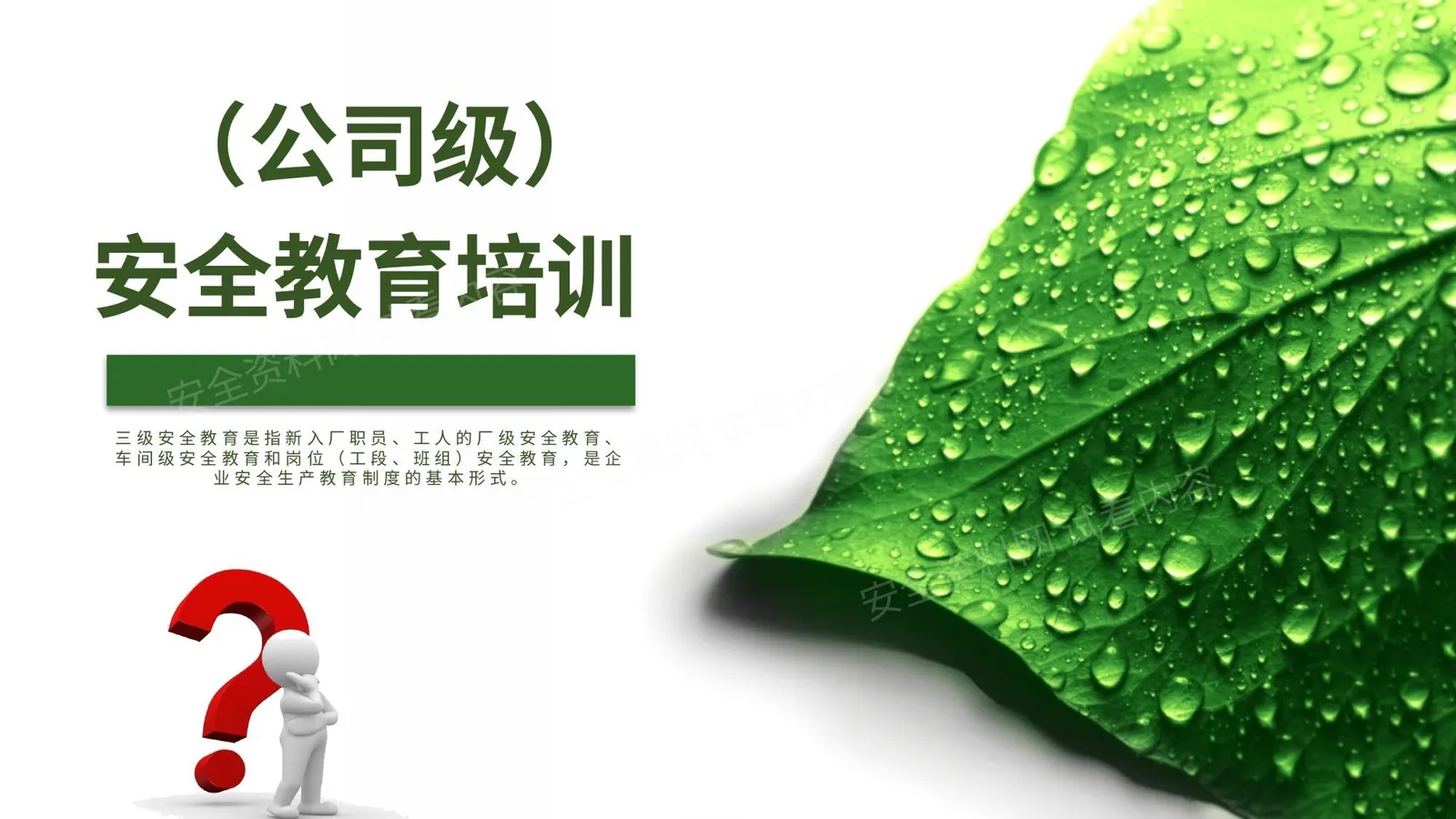 公司级企业新员工入职培训 第 1 页预览
