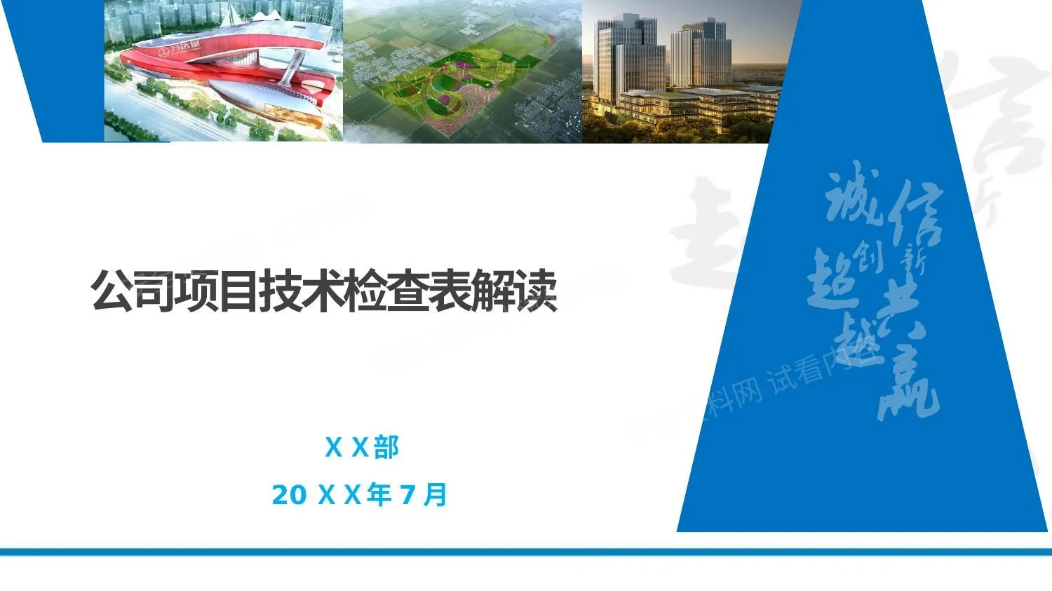 公司项目检查表解读 第 1 页预览