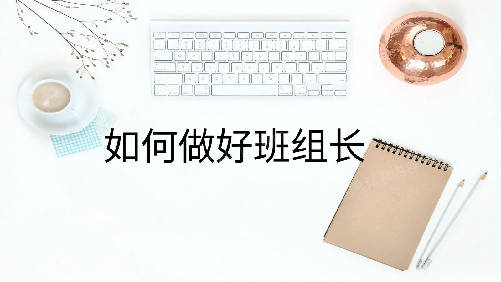 培训如何做好班组长 第 1 页预览