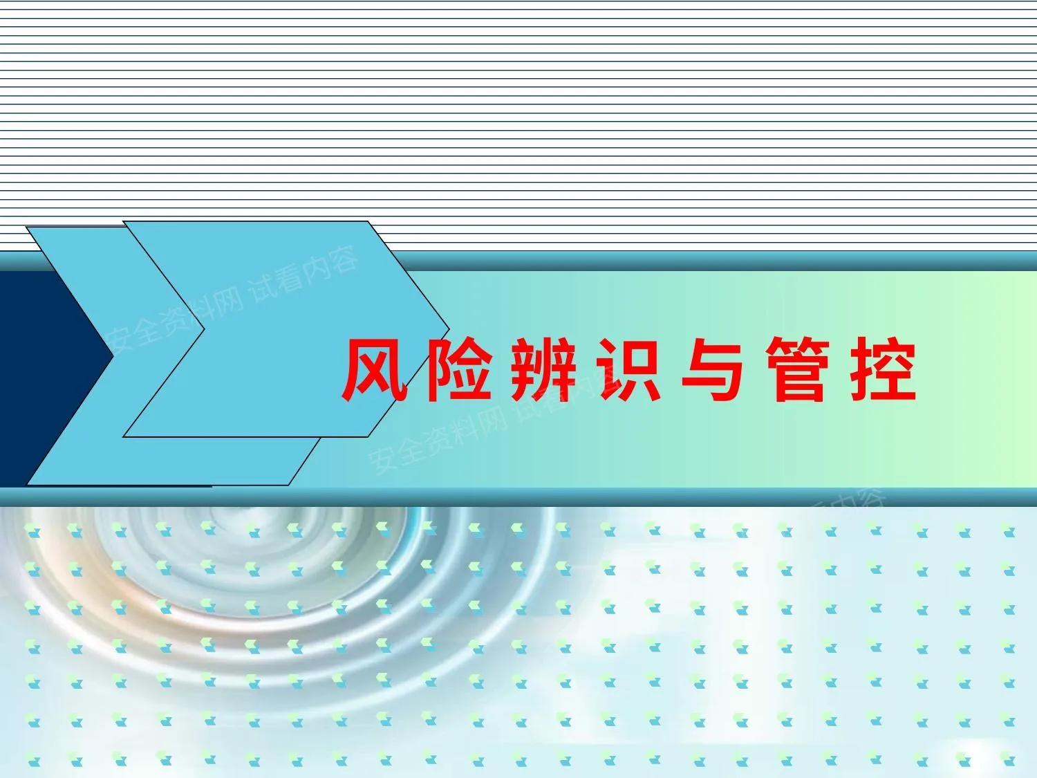 安全生产风险辨识与管控 第 1 页预览