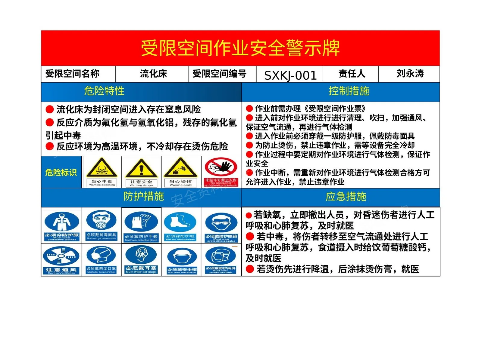 有限受限空间警示牌汇编 第 1 页预览