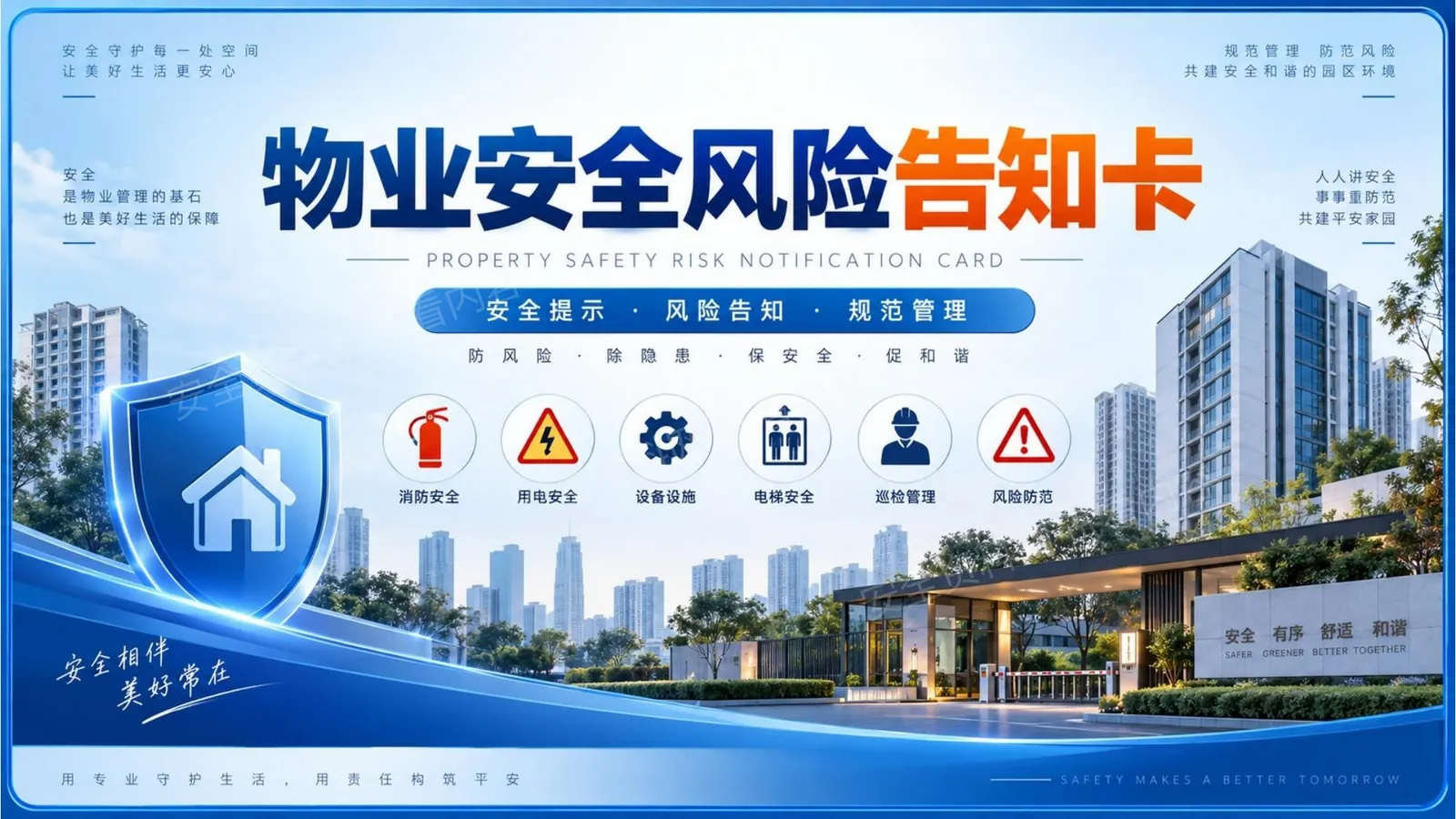 物业安全风险告知卡大全 第 1 页预览