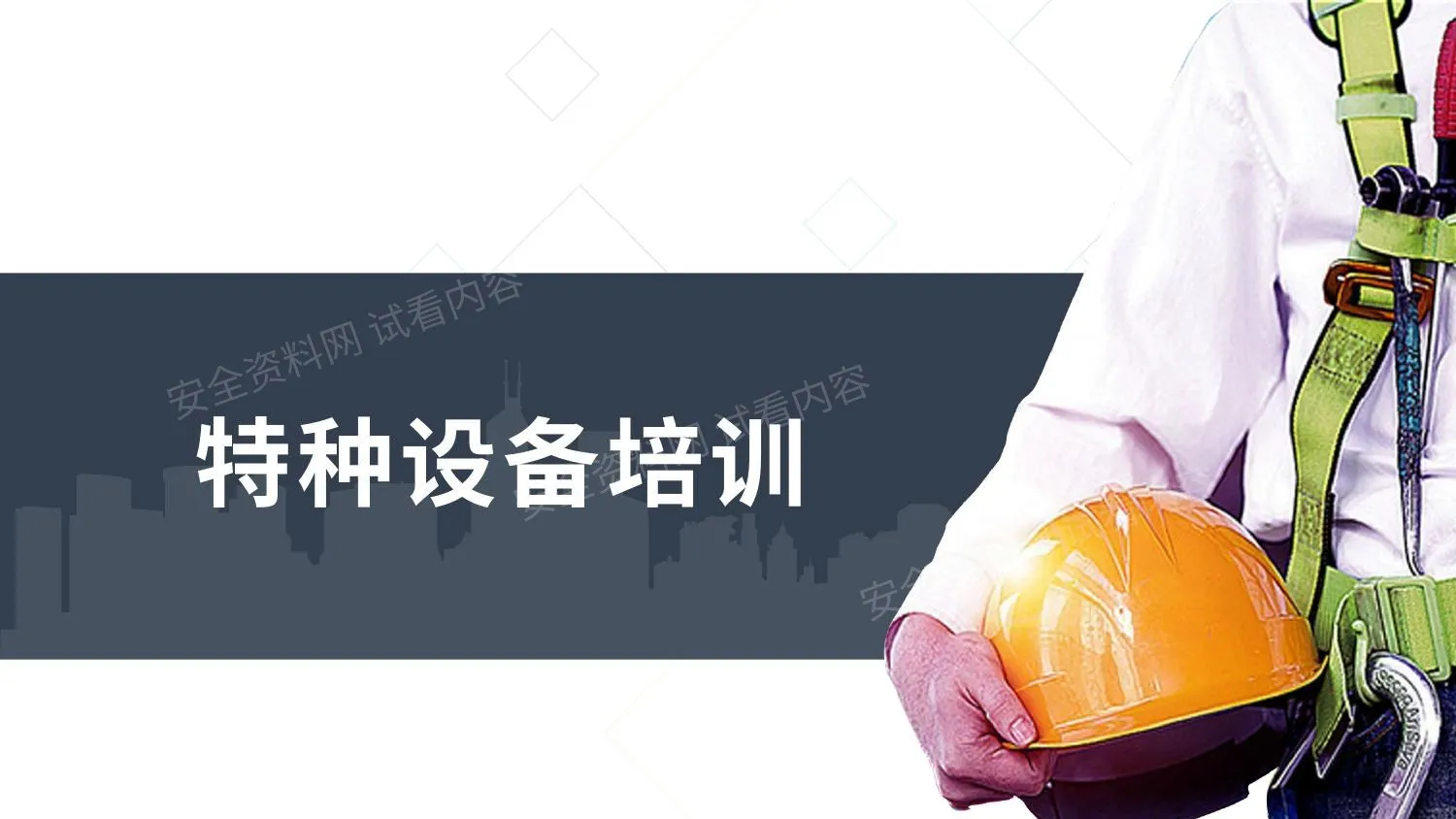 特种设备生产使用与检验检测培训 第 1 页预览
