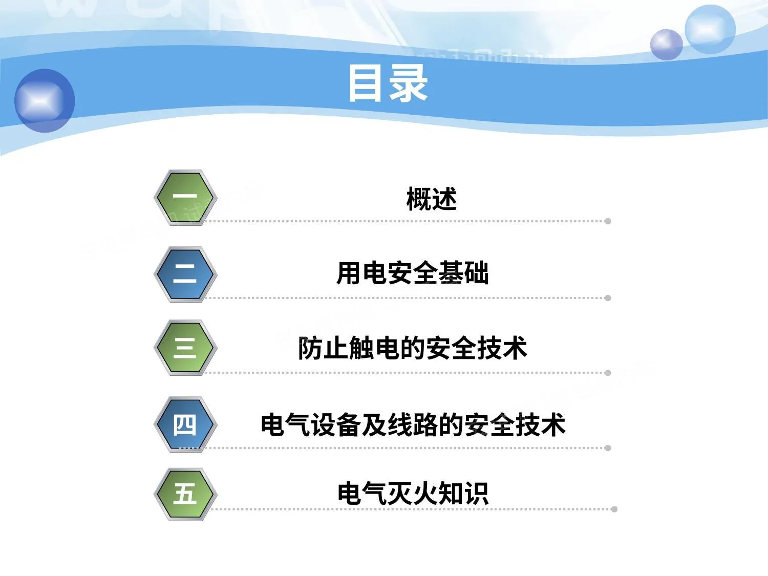 电气安全知识培训 第 1 页预览