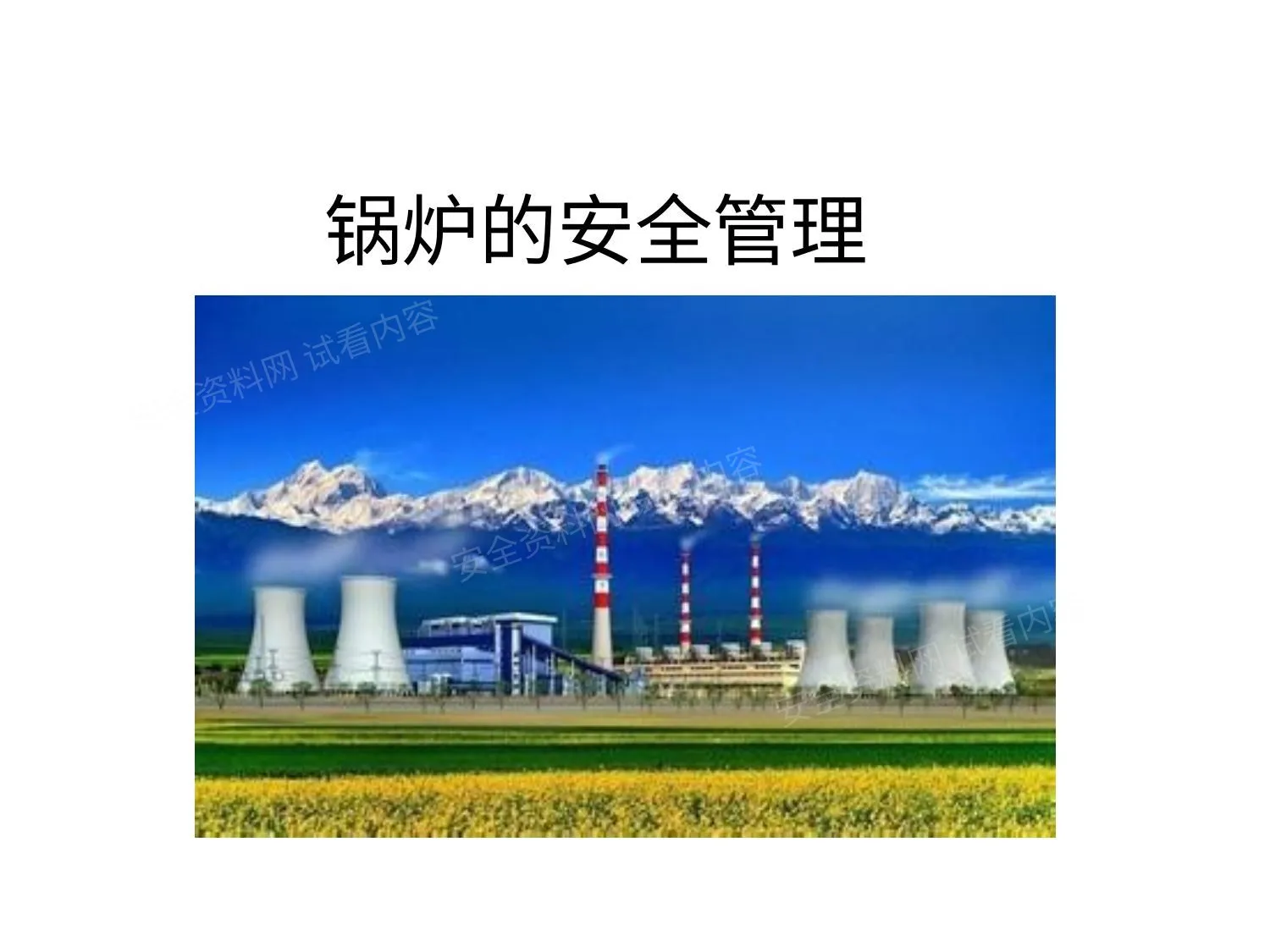 锅炉安全管理 第 1 页预览
