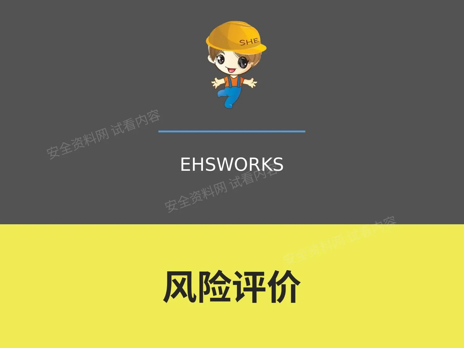 风险评价 第 1 页预览