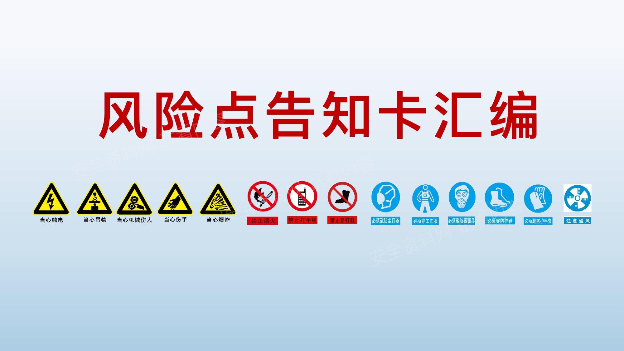 风险点告知卡汇编 预览封面